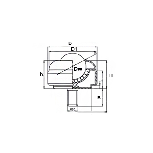 Шариковая опора CY19FCS/CS ISKRA