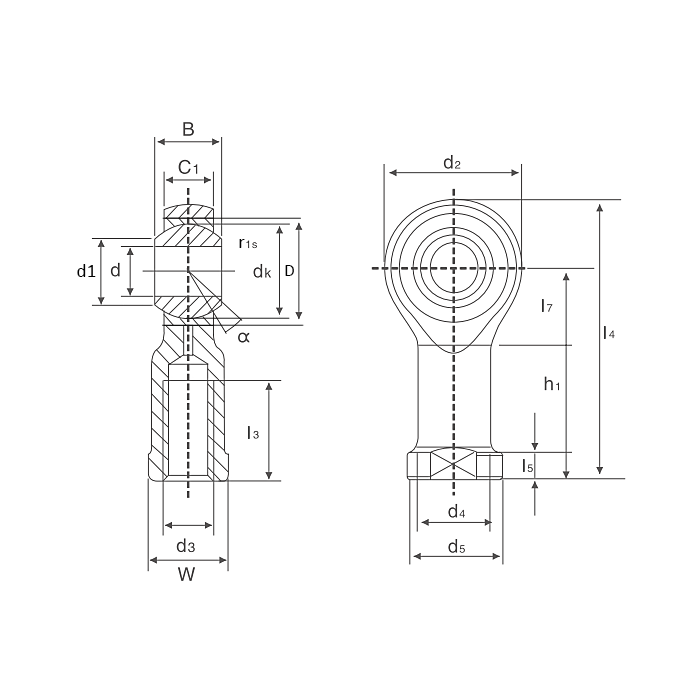 Шарнирный наконечник TSF12 ISKRA