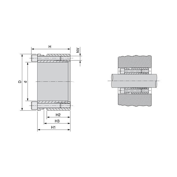 Зажимная втулка KLDA040 ISKRA