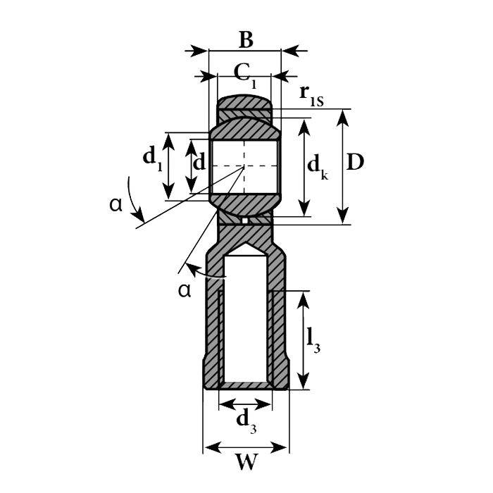 Шарнирный наконечник TSFL5C ISKRA