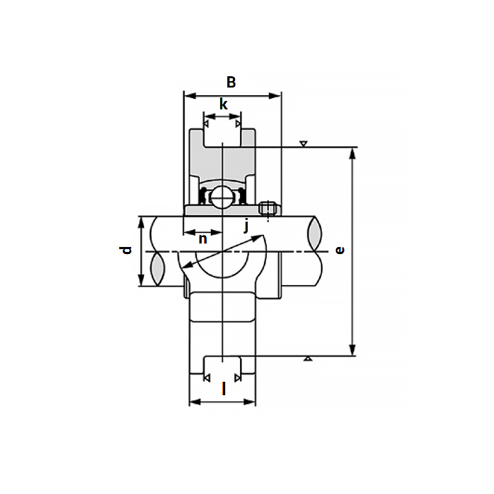 Подшипниковый узел UCT210 ISKRA