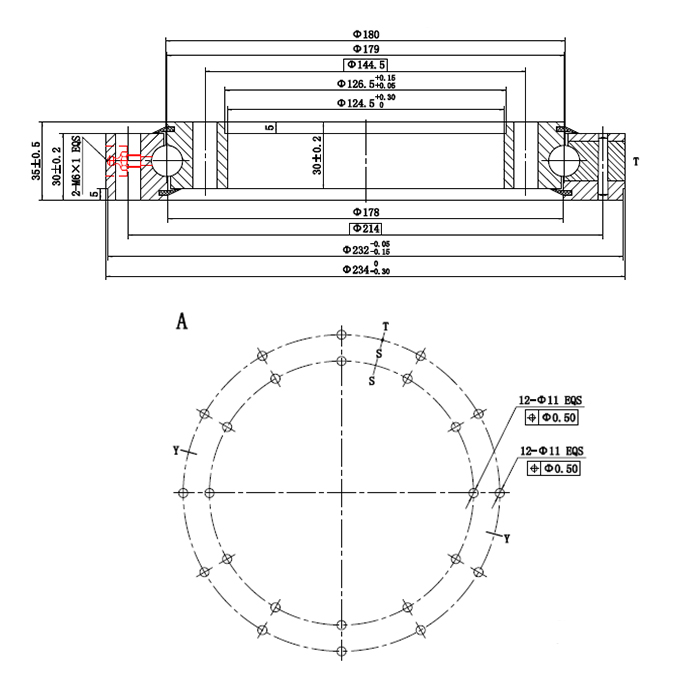 ОПУ стандартная серия с одним рядом шариков NB1.14.0179.200-1PPN ISKRA