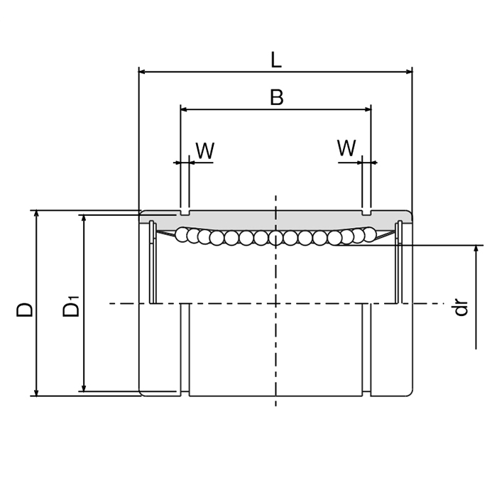 Линейный подшипник LM20-UU ISKRA