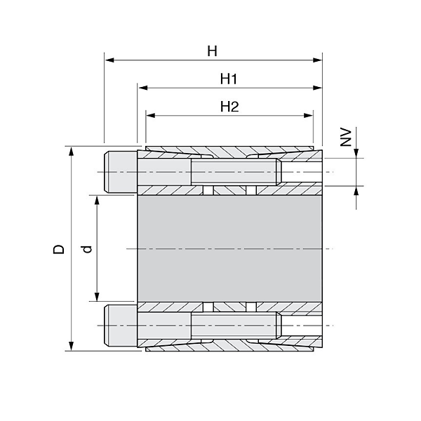 Зажимная втулка KLEE050 (PHF FX60-50X80) ISKRA