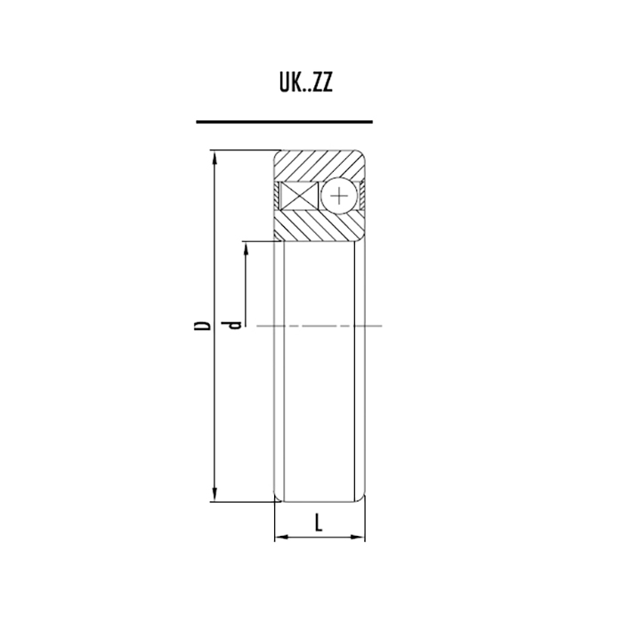 Обгонная муфта UK30-ZZ (CSK30) ISKRA