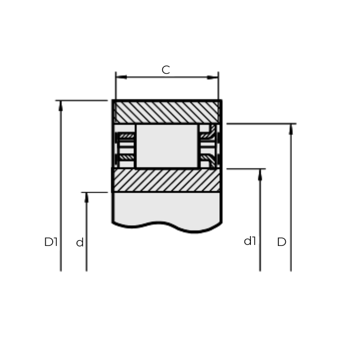 Обгонная муфта DC7221(5C)-N ISKRA