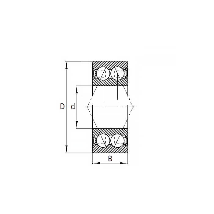 Подшипник 2205 2RS (P6) ISKRA