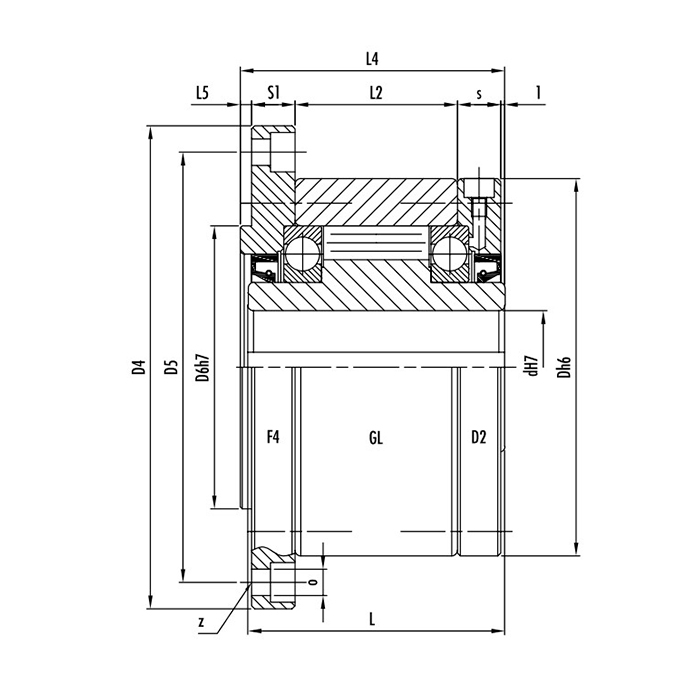 Фланец для обгонных муфт 50F4 (50F7) ISKRA