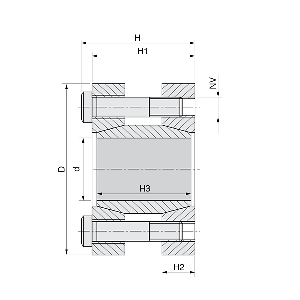 Зажимная втулка KLMM025 (PHF FX130-25x55) ISKRA