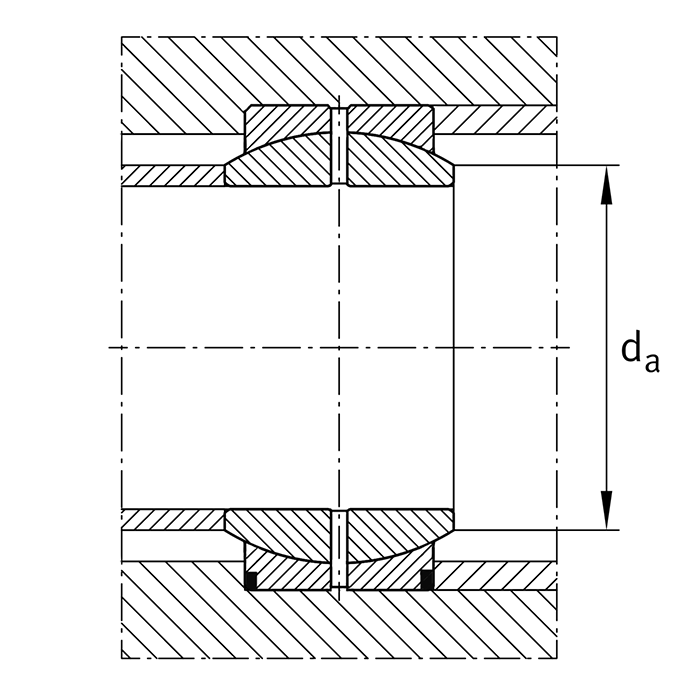 Подшипник GE35ES-2RS ISKRA