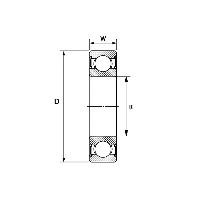 Нержавеющий подшипник 6003-SS-2RS ISKRA