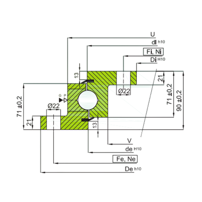 ОПУ фланцевая серия NBL.30.1455.200-1PPN ISKRA