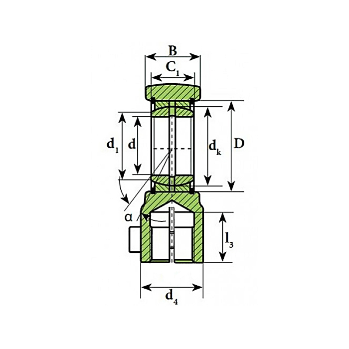 Шарнирный наконечник TAPRU550 ISKRA
