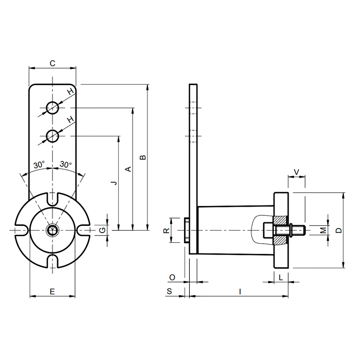 Рычаг натяжителя RE 60 RE010060 ISKRA