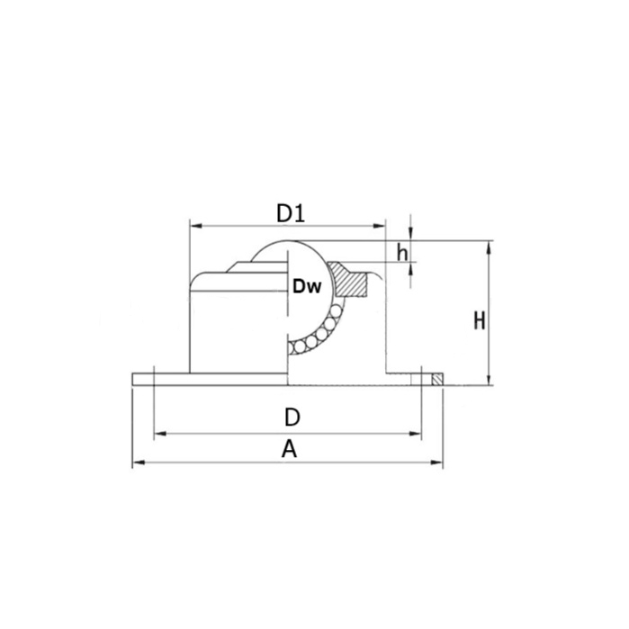 Шариковая опора CY25ACS/CS ISKRA