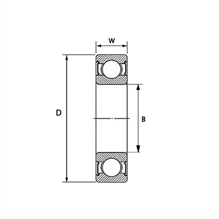 Нержавеющий подшипник 6212-SS-2RS ISKRA