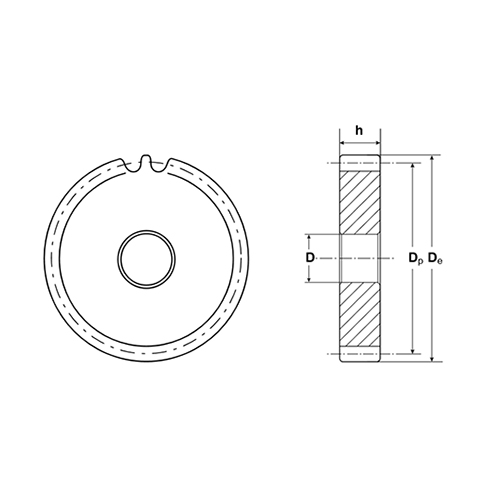 Зубчатая шестерня без ступицы, M=1,5, Z=100 CM27100 ISKRA