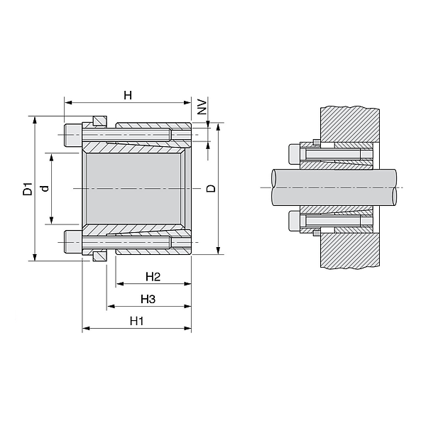 Зажимная втулка KLDB025 ISKRA