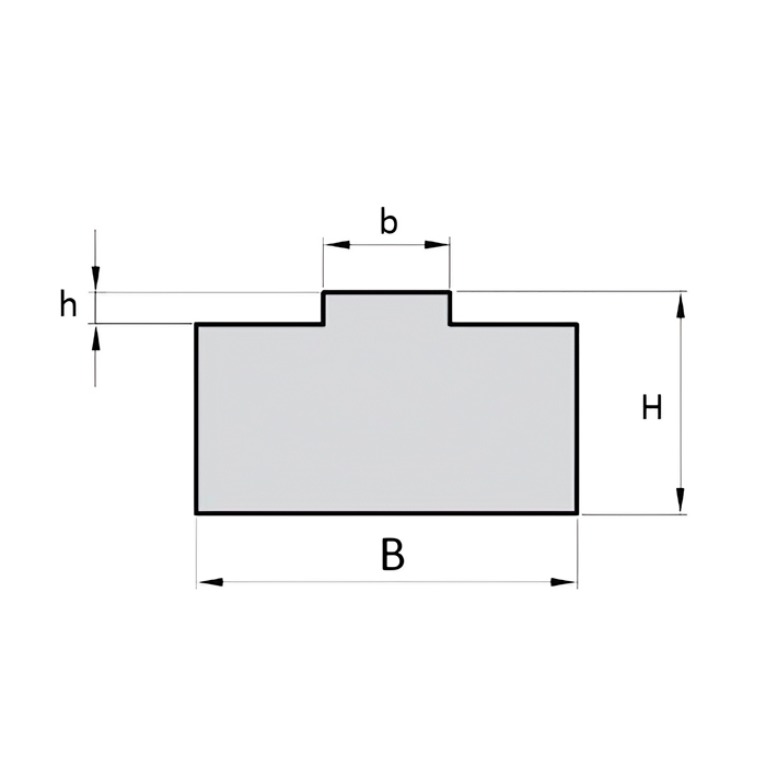 Направляющая для цепи 20B-1 тип 1T H=15, ширина 45 L=2000 ISKRA