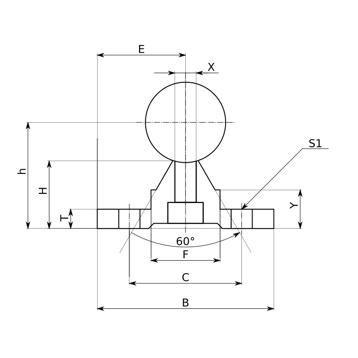 Вал прецизионный с опорой SBR16C ISKRA