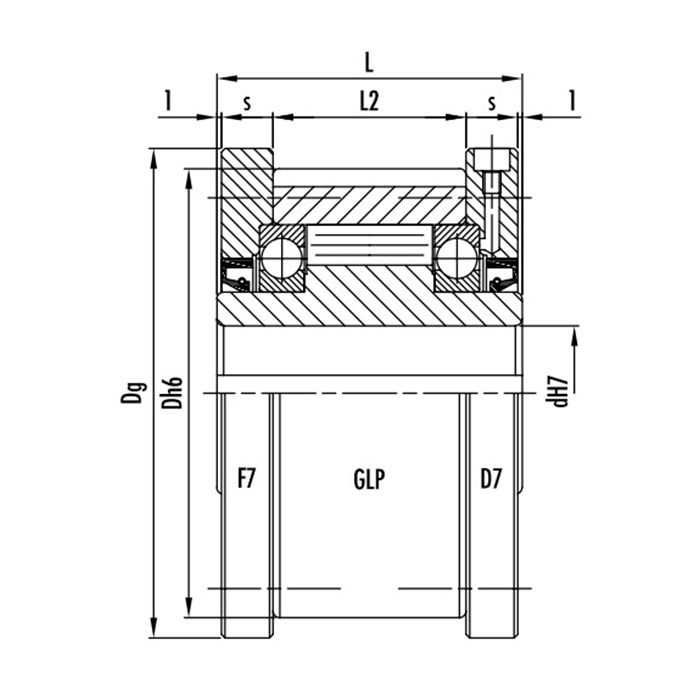 Фланец для обгонных муфт 40D7 (40F6) ISKRA