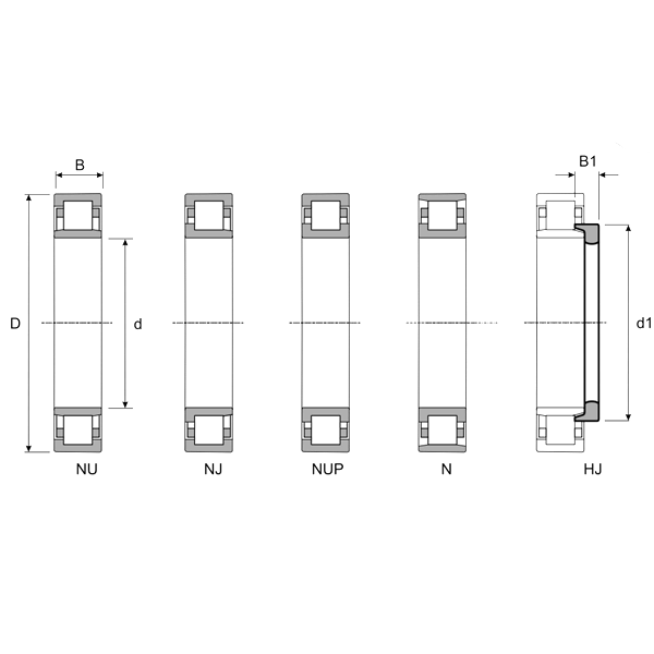 Подшипник NJ212 ECML/C3 ISKRA