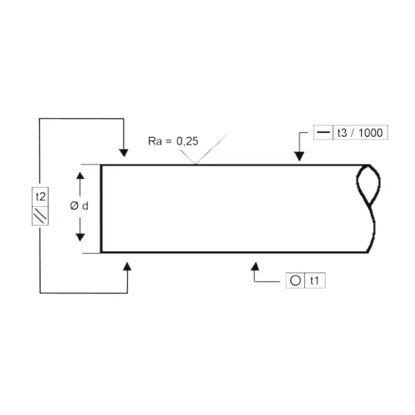 Вал нержавеющий WRB25 ISKRA