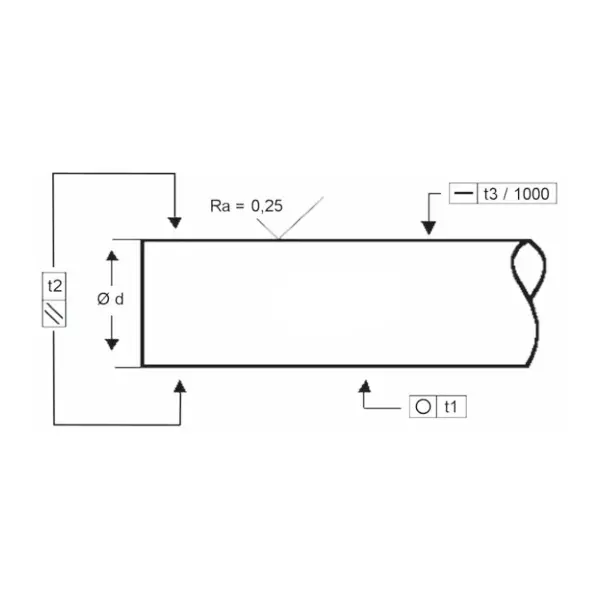 Вал прецизионный хромированный WV20 ISKRA