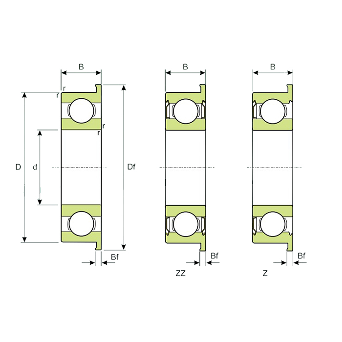 Подшипник MF148-ZZ ISKRA