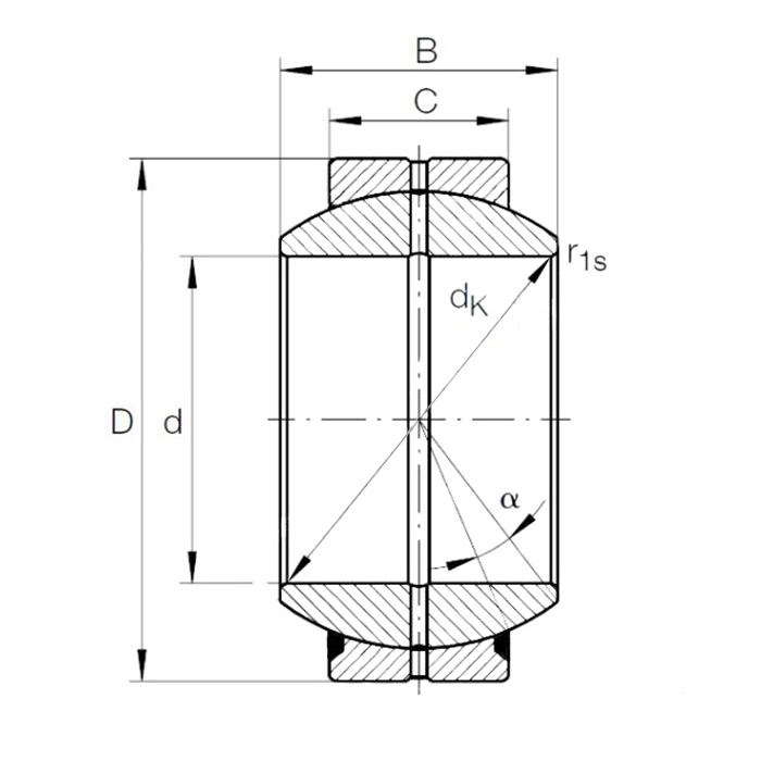Подшипник GE35ES-2RS ISKRA