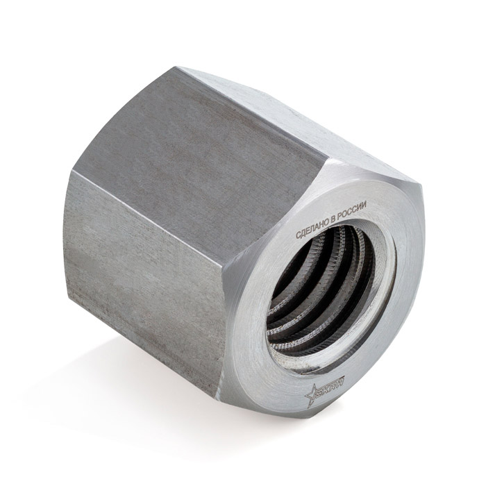 Гайка трапецеидальная шестигранная d=36 мм, шаг резьбы 12 мм (прав. резьба), SKM 36-12-D ISKRA