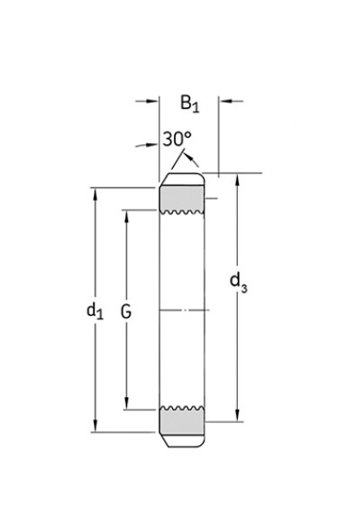 Гайка KM8 ISKRA