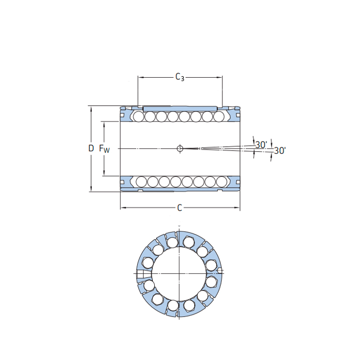 Подшипник LBCD50 ISKRA