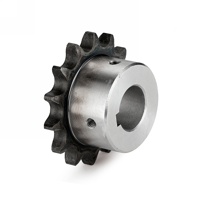 Звездочка с готовым отверстием d=20 со ступицей для цепи: 08B-1, 1/2"x5/16", Z=14 09SB014 ISKRA