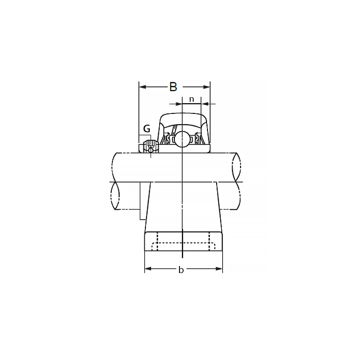Подшипниковый узел UP001 ISKRA