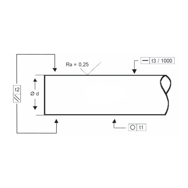 Вал прецизионный хромированный WV40 ISKRA