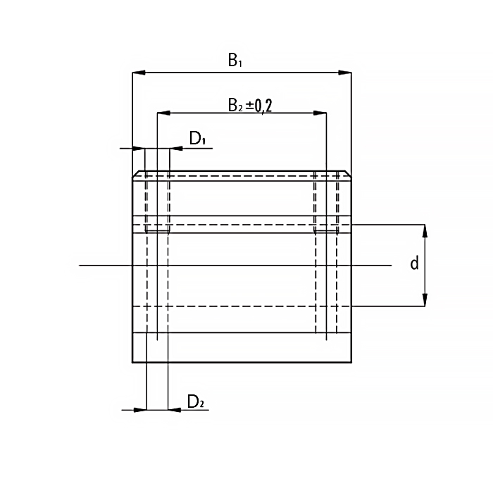 Линейный подшипник в сборе с корпусом SCS12-UU ISKRA