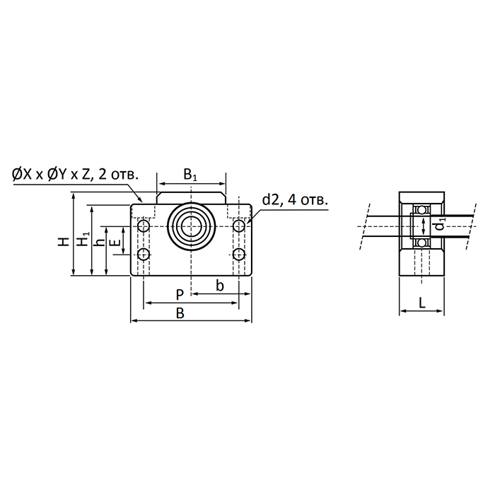 Опора ШВП BF25 ISKRA