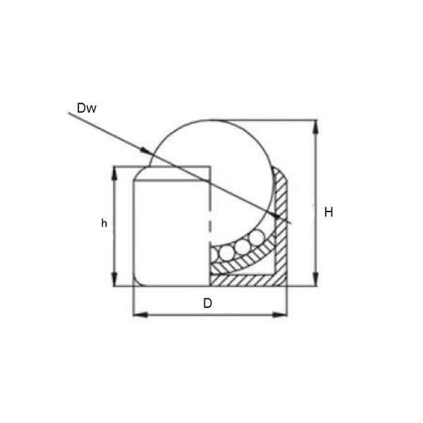Шариковая опора CY19CCS/CS ISKRA
