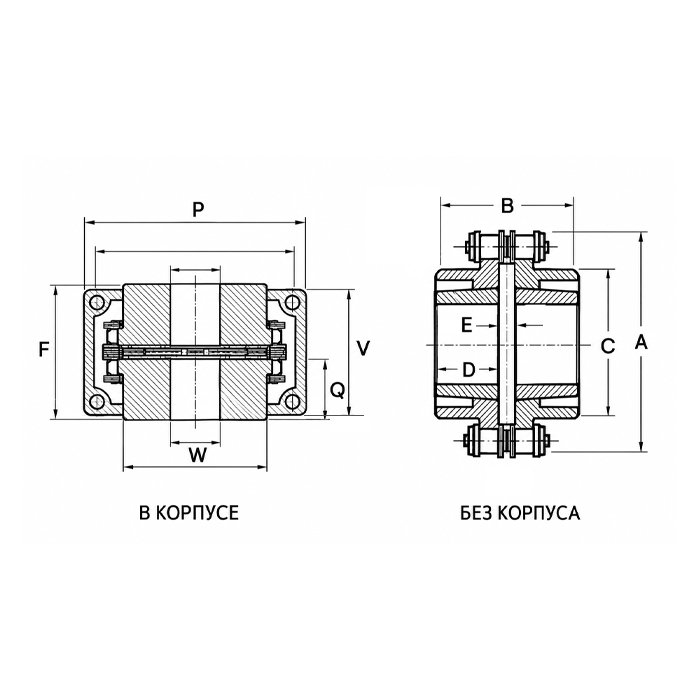 Муфта цепная под расточку ISCC6020 ISKRA