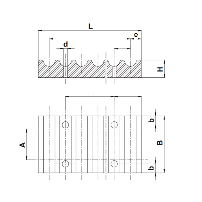 Зажимная пластина для ремня 5M-15 CP5M15 ISKRA