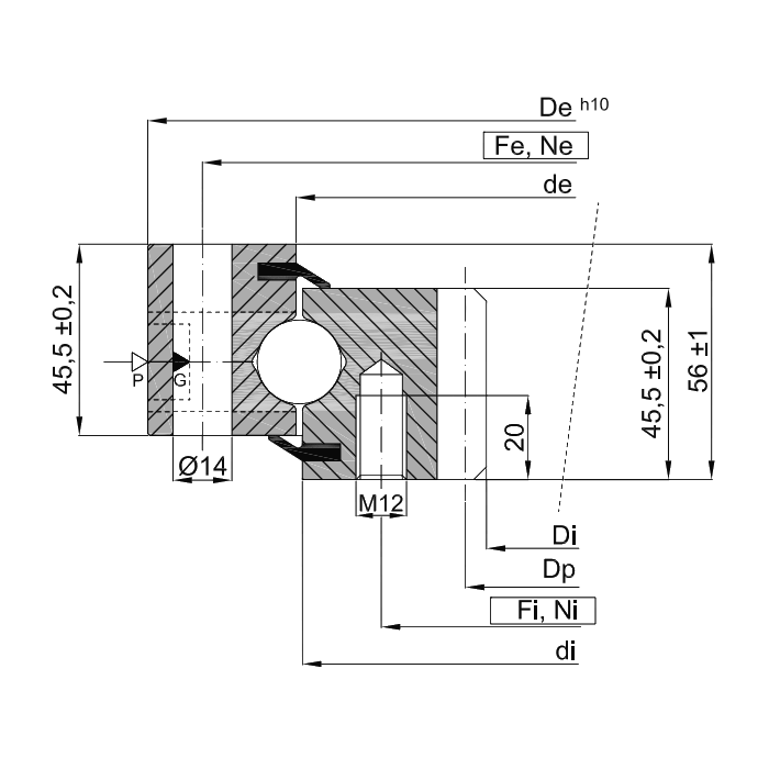 ОПУ стандартная серия с одним рядом шариков ZB1.20.1094.200-1SPTN ISKRA