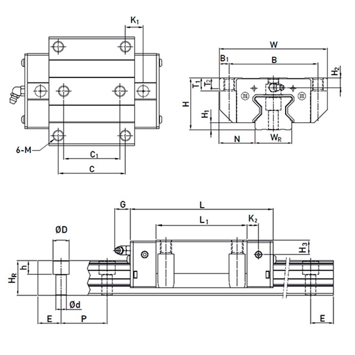 Каретка RGW55HCZAH ISKRA