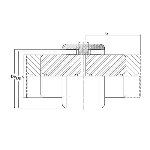 Полумуфта зубчатая с длинной ступицей SG0L032 ISKRA