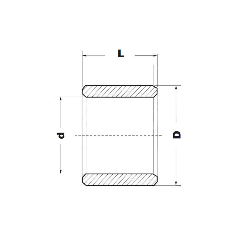 Втулка скольжения с фланцем BNZF162027225 (PBMF162027) ISKRA