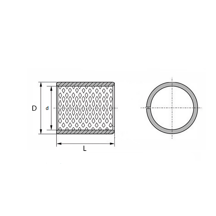 Втулка скольжения с выемками под смазку KU1220 090 ISKRA