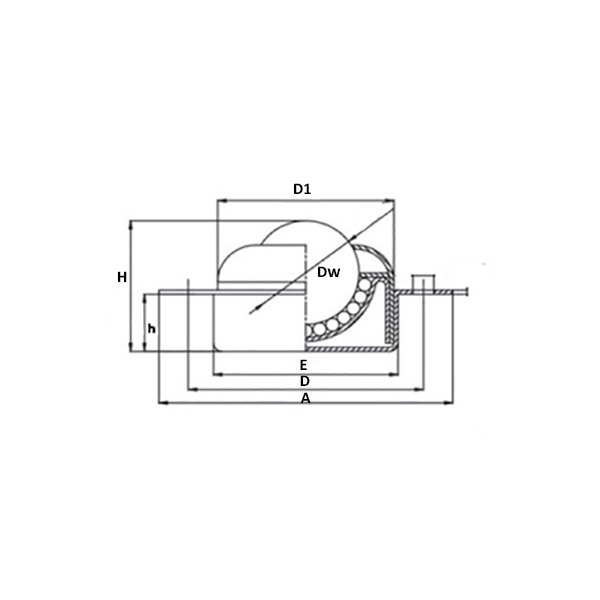 Шариковая опора CY25ECS/CS ISKRA