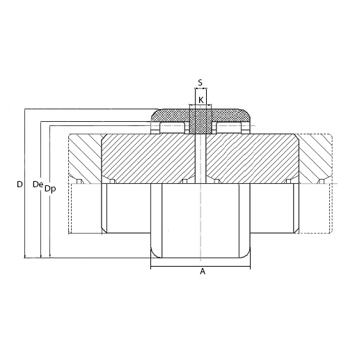 Гильза полиамидная зубчатая SG0M038 ISKRA