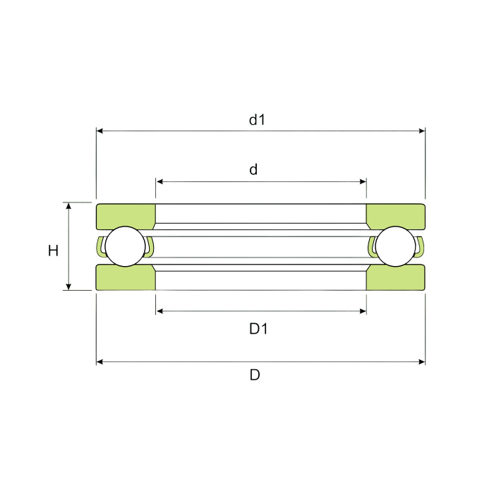 Подшипник 51104 ISKRA