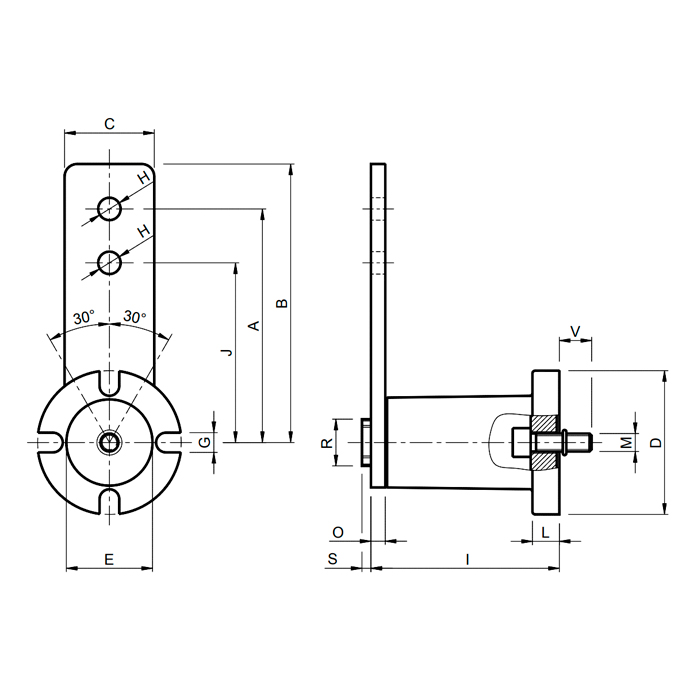 Рычаг натяжителя FE 60 RE010200 ISKRA